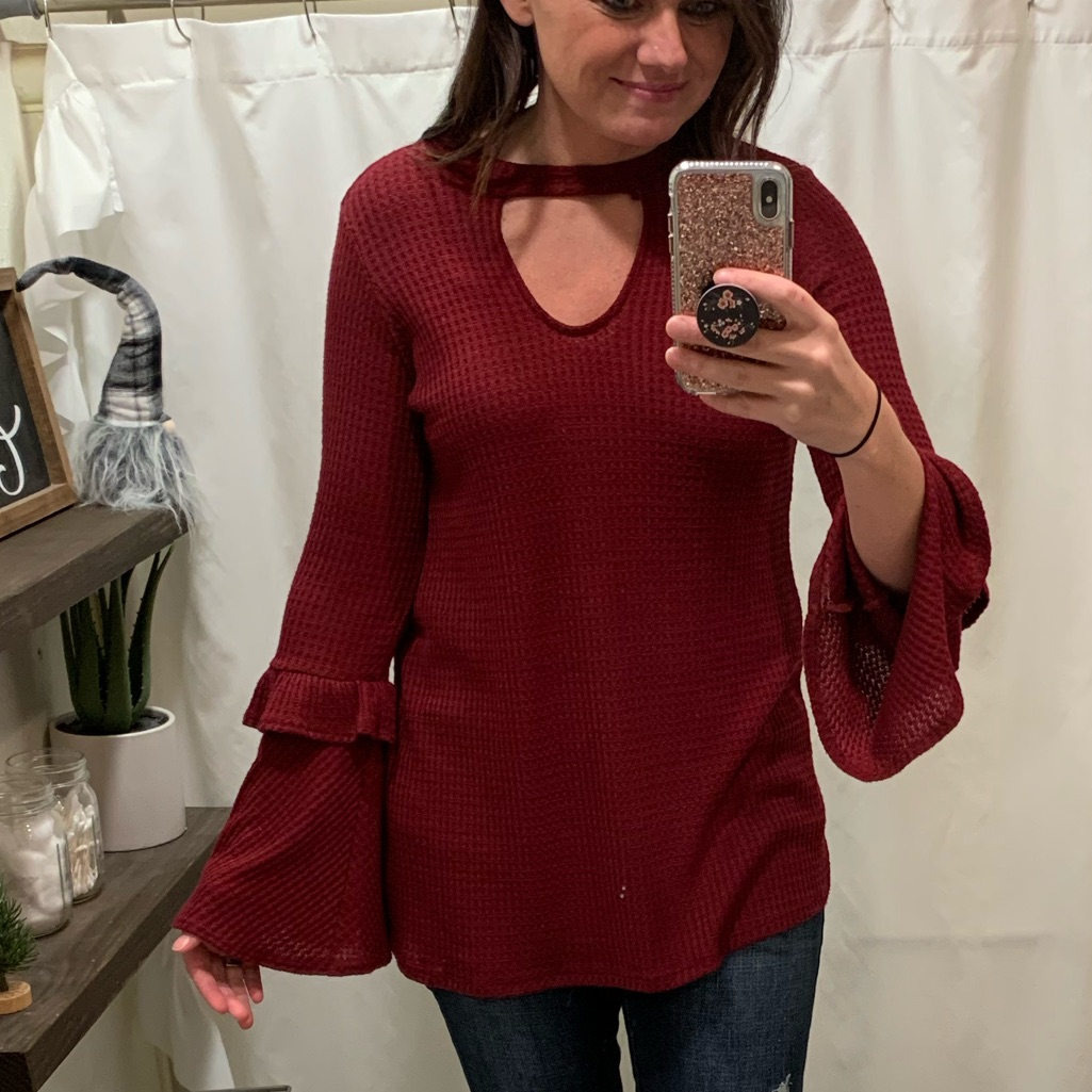 Brick Red, Light Weight Sweater